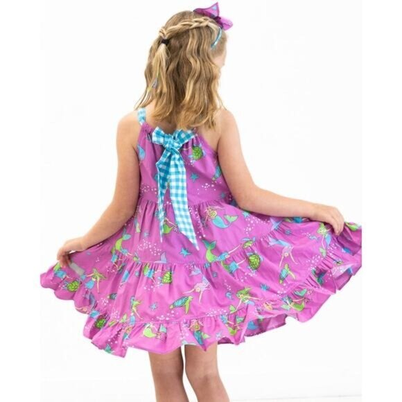 Eleanor Rose Mermaid Dress Girls Size 3-4 Excellent Very gently used condition N - Picture 1 of 6